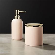 Pink and gold bathroom decor. Blush Pink And Gold Bathroom Accessories Novocom Top