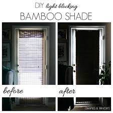 Learn how to make your own diy bamboo shades with this detailed tutorial. Diy Light Blocking Bamboo Shade Bamboo Shades Diy Blinds Blinds Design