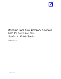 Https Www Fdic Gov Regulations Reform Resplans Plans Deutschebank Idi 1509 Pdf