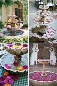 Decoracion de fuentes de agua. Decora Las Zonas De Agua En Tu Boda Decoracion De Unas Fuentes De Agua De Jardin Fuentes De Agua