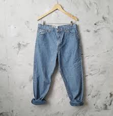 Vintage 80s Faded Glory Baggy Straight Leg Denim Blue Jeans