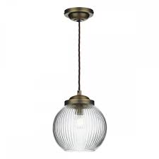 David Hunt Lighting Henley Antique Brass Glass Pendant Interior Lighting From Cp Lighting Interiors Uk