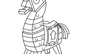 Draw an outline of a donkey onto one of the cardboard. Fortnite Llama Coloring Page Inspirational How To Draw The Loot Llama Fortnite Battle Royale Cute766