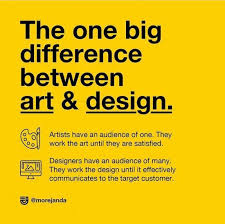 The One Big Difference Between Art Design Art Design Design Graphic Design Resources