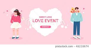 사랑 커플 하트 발렌타인데이 이벤트 연애 로맨틱 연인 화이트데이 빼빼로데이 선물 여자 남자 캐릭터 꽃다발 꽃 2020 로맨틱 포토샵 남자 캐릭터