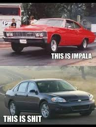 Impala Vintage Muscle Cars Old Classic Cars Funny Car Memes