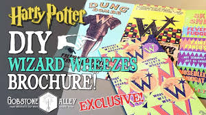 Check spelling or type a new query. Weasleys Wizard Wheezes Brochure Harry Potter Diy Crimes Of Grindelwald Talk Youtube