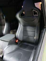 The New Bucket Seats Fitted What A Difference In Driving Position Very Well Crafted And Easy To Install I Manufactured My Car Seats Land Rover Bucket Seats