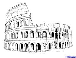 How To Draw The Colosseum Step By Step Famous Places Landmarks Places Free Online Drawing Tutorial Rome Art Architecture Sketchbook Architecture Drawing