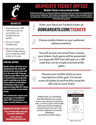 Cincinnati Bearcats Mobile Tickets Instructional Guide With Images Cincinnati Bearcats Bearcats Football Ticket