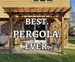 It's not so much for shade, because we have pictures of our existing deck before we bought the house. How To Build A Pergola On A Concrete Patio In Two Days 18 Steps With Pictures Instructables