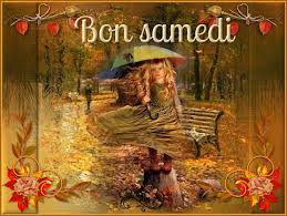 Samedi Automne Fillette Parapluie Paysage Bon Samedi Samedi Paysage