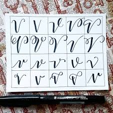108 Me Gusta 2 Comentarios Kristen Letteritwrite En Instagram Twenty Ways To Write V Handletteredabcs Lettering Alphabet Lettering Creative Lettering