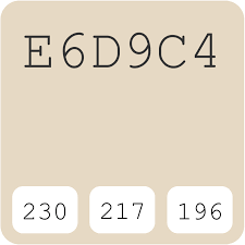 Wattyl Monterey White A41w E6d9c4 Hex Color Code