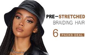 Amazon.com : MSBELLE 6 Packs/Lot Pre Stretched Braiding hair 26 Inch Ombre  Braiding Hair Extensions Hot Water Setting Crochet Synthetic Braids Hair  Black(1#) : Beauty & Personal Care
