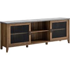 This media cabinet comes with a clear instruction, which has straight forward illustrations and descriptions. Grey Wash 70 Industrial Sliding Mesh Door Tv Console Entertainment Armoires Tv Media Furniture Biquinismaranata Com Br