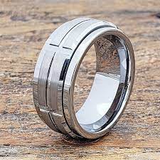 Mens Wedding Band Spinner Ring Tungsten Wedding Rings For Etsy Tungsten Mens Rings Unique Rings Mens Wedding Bands