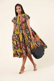 Robe longue été pas cher grande taille. Robes Wax Robe Portefeuille Et Longue En Tissu Africain Afrikrea