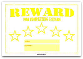 Colourful Reward Charts For Kids