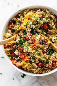 The Best Easy Italian Pasta Salad Pinch Of Yum Recipe In 2020 Pasta Salad Italian Easy Italian Pasta Salad Fusilli Pasta Recipe