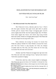 Namun, mendadak abdullah mengalami sakit parah hingga meninggal dan dimakamkan di sana. Doc Sekilas Kehidupan Nabi Muhammad Saw Dan Peran Beliau Di Dalam Islam Indra Nurul Hayat Academia Edu
