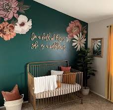 In A Field Of Roses She Is A Wildflower Nursery Decor Etsy Baby Girl Nursery Room Baby Room Design Girl Nursery Room