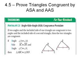 We always do an exam at the end of each term. How To Prove Triangles Congruent By Asa