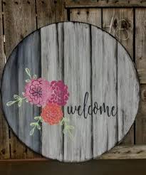 Maybe you would like to learn more about one of these? Wooden Signs Round Flowers Can Be Changed Any Color Any Type Of Flower Seasonal Themes Porch Sign Wood Round Round Wood Sign Door Signs Diy Wooden Signs
