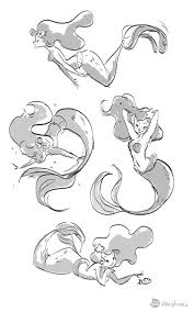 Some Mermaids Character Design References Ã‚­ãƒ£ãƒ©ã‚¯ã‚¿ãƒ¼ãƒ‡ã‚¶ã‚¤ãƒ³ Find More At Https Www Facebook Com Characterdes Mermaid Drawings Mermaid Sketch Mermaid Art Drawing body poses manga poses anime poses reference mermaid drawings. some mermaids character design