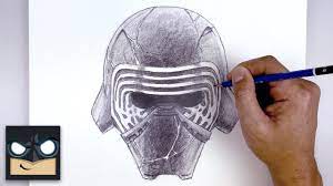 14 best first order stormtrooper types images on pinterest. How To Draw Kylo Ren Star Wars Step By Step Sketch Tutorial For Beginners Youtube