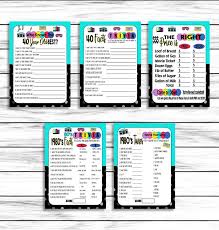 Print this out and let all your guests laugh at how sweet it is to be a mom. Younger Or Older 505 40th Birthday Games Birthday Trivia Born In 1981 40th Birthday Printable Games 40 Birthday Birthday Trivia Game Party Supplies Party Favors Games Vadel Com