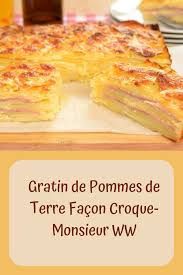 Gratin De Pommes De Terre Facon Croque Monsieur Ww En 2020 Gratin Pomme De Terre Gratin De Pommes Pomme De Terre
