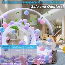 Amazon.com: TPU Inflatable Bubble House 10 FT - Upgraded Double Air Duct,  Commercial Balloon Bounce House Ball Pit, Bubble Tent Dome Playground Set,  with Double Blower for Backyard Birthday Party -Transparent :