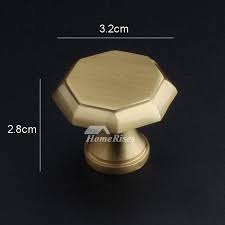 1.42 x 0.75 inch (36 x 19mm); Kitchen Knobs Brushed Antique Brass Closet Interior Gold Cabinet
