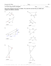 Create your own worksheets like this one with infinite geometry. Infinite Geometry 12 8 Proving Similar Triangles