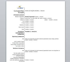 Modello Cv Europass In Francese Sbpp Curriculum Vitae Curriculum Cv Design Template