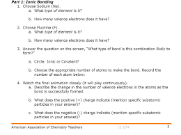 How sharing electrons bonds atoms. Solved Part 1 Ionic Bonding 1 Choose Sodium Na A What Type Of Element Is It B How Many Valence Electrons Does It Have 2 Choose Fluorine Course Hero