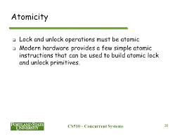 Similar to lock windows system, the easiest way to unlock windows system is typing user password on locked windows screen. Cs510 Concurrent Systems Introduction To Concurrency Ppt Download