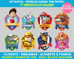 Kit Digital Patrulha Canina Paw Patrol Para Scrapbooking No Elo7 Atelie Minimos Detalhes C5ebba