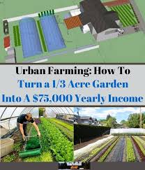 Urban Farming How To Turn A 1 3 Acre Garden Into A 75 000 Yearly Income Urban Farming Urban Garden Farm