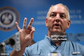 Bryce Richard, Nick Rome and Blake Waguespack wait in the boat for a...  News Photo