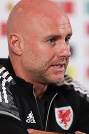 Wales Manager Rob Page During Media Editorial Stock Photo