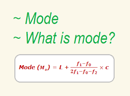 Mode What Is Mode Math Math Problems Data