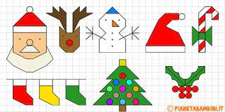 Cornicette Di Natale A Quadretti Da Disegnare E Colorare Disegno Su Quaderno Progetti Artistici Per Bambini Bambini Di Natale