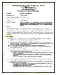 Use our easy tips and 16 finance manager achievements and accomplishments samples. Job Posting Assistant Finance Manager Mississaugas Of Scugog Island First Nation