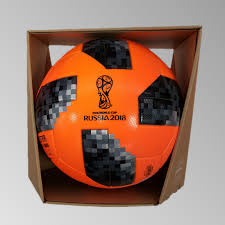The ball comes with a chip. Adidas World Cup 2018 Official Match Ball Winter Solar Orange Black Birkenmeier Sport Shop