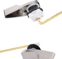 Universal Metal Front Mount Toilet Handle - Toilet Flusher Lever  Replacement Compatible with American Standard/Mansifield, with Flapper  Chain, Brushed ...