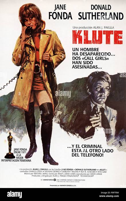 Original Film Title: KLUTE. English Title: KLUTE. Film Director: ALAN J.  PAKULA. Year: 1971. Credit: WARNER BROTHERS / Album Stock Photo - Alamy