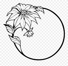 Download images for teachers and use any clip art,coloring,png graphics in your website, document or presentation. Flower Frame Clipart Black And White Png Download 5460435 Pinclipart