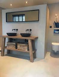 badkamer in beton cire pro in de kleur zijde uitgevoerd door bouwbedrijf jong uit beverwijk badkamer modern badkamer inspiratie badkamer
